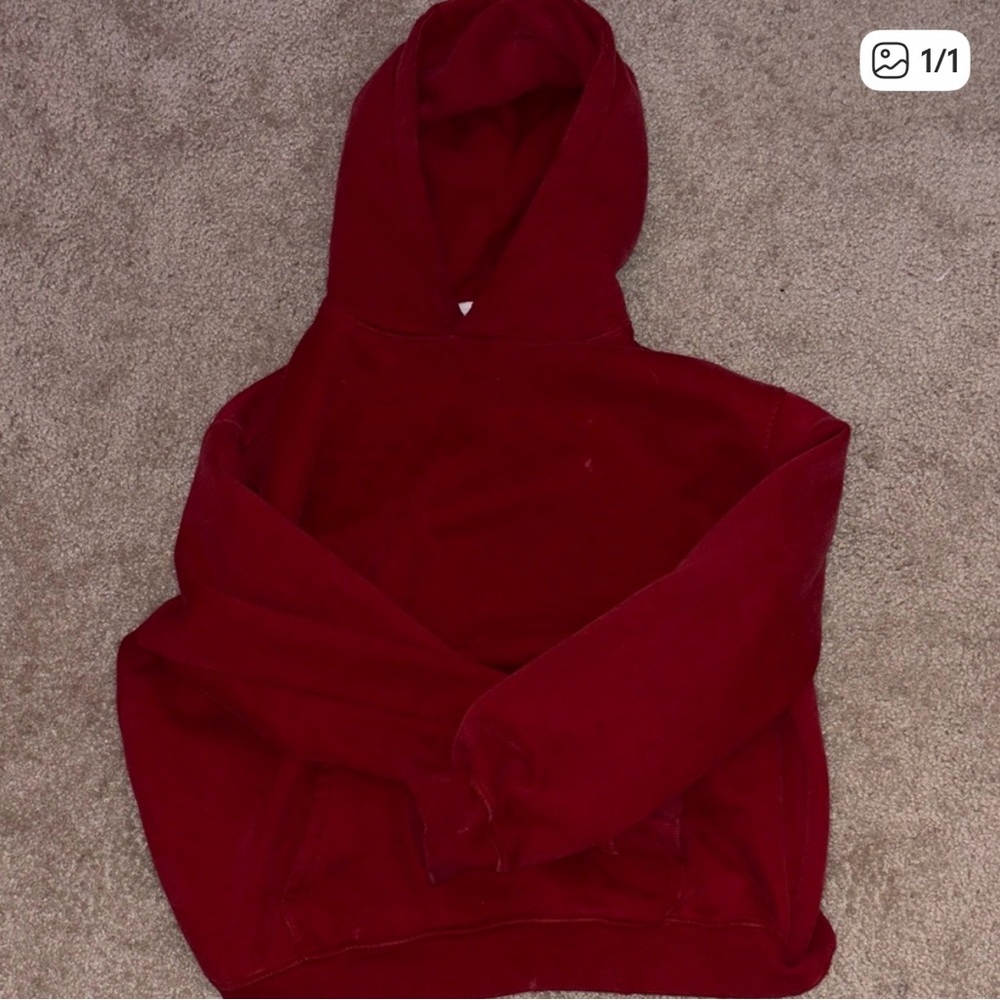 Oversized Red Hoodie - S/M - Excellent Condition
